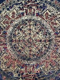 Buddhist Hand Painting Of Pancha Buddha Mandala, [hand Painted]