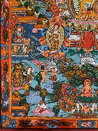 Buddhist Hand Painting Thangka Of Buddha Life Story, [hand Painted]