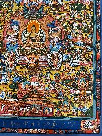 Buddhist Hand Painting Thangka Of Buddha Life Story, [hand Painted]