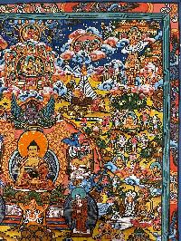 Buddhist Hand Painting Thangka Of Buddha Life Story, [hand Painted]