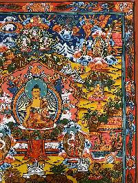 Buddhist Hand Painting Thangka Of Buddha Life Story, [hand Painted]