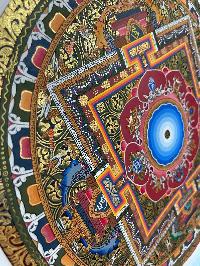 Buddhist Handmade Thangka Of Mandala, [hand Painted]