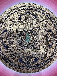 Buddhist Handmade Thangka Of Mandala, [hand Painted]