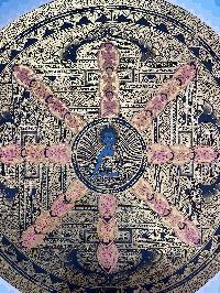 Buddhist Handmade Thangka Of Mandala, [hand Painted]