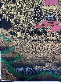 Buddhist Handmade Thangka Painting Of Amitabha Buddha, [real Gold, Hand Painted]