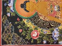 Buddhist Handmade Thangka Of Shakyamuni Buddha, [real Gold, Hand Painted]