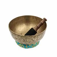 [old], Buddhist [real Antique] Hand Beaten [jambati] Singing Bowl