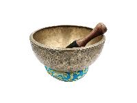 [old], Buddhist [real Antique] Hand Beaten [jambati] Singing Bowl