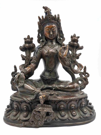 Buddhist Statue Of [green Tara], Finishing