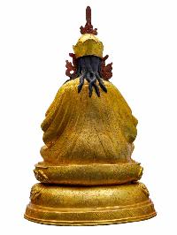 Buddhist Statue Of Padmasambhava [guru Rinpoche]. Finishing [gold Plated]