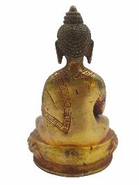 Buddhist Statue Of [amitabha Buddha], [antique Finishing], Gold Plated