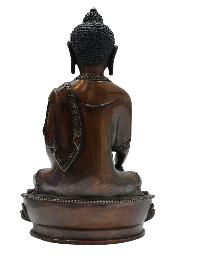 Buddhist Statue Of [shakyamuni Buddha], Chocolate Color Oxidation