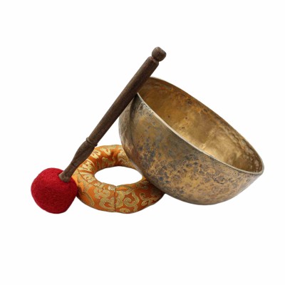 [old], Buddhist [real Antique] Hand Beaten [jambati] Singing Bowl