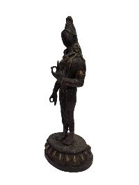 [old], Buddhist Handmade Statue Of Standing Tara [gold Plated], [antique]