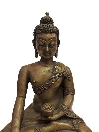 Antique [old], Buddhist Statue Of Shakyamuni Buddha, [bronze, Copper, Antique]