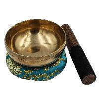 [old] Buddhist Hand Beaten Jambati Singing Bowl, [antique]