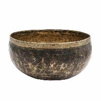 [old] Buddhist Hand Beaten [kopre] Singing Bowl, With [antique] Finishing