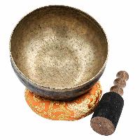 [old] Buddhist Hand Beaten [kopre] Singing Bowl, With [antique] Finishing