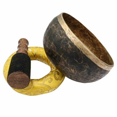 [old] Buddhist Hand Beaten [kopre] Singing Bowl, With [antique] Finishing