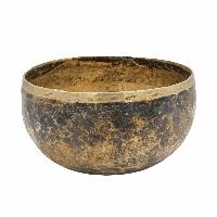 [old] Buddhist Hand Beaten [kopre] Singing Bowl, With [antique] Finishing