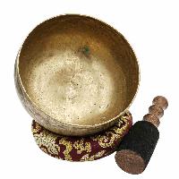 [old] Buddhist Hand Beaten [kopre] Singing Bowl, With [antique] Finishing