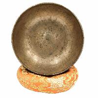 [old] Buddhist Hand Beaten [kopre] Singing Bowl, With [antique] Finishing