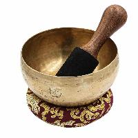 [old] Buddhist Hand Beaten [kopre] Singing Bowl, With [antique] Finishing