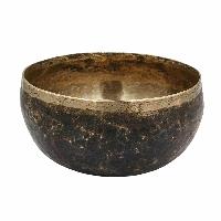 [old] Buddhist Hand Beaten [kopre] Singing Bowl, With [antique] Finishing