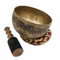 [old], Buddhist Hand Beaten [kopre] Singing Bowl, With [antique] Finishing