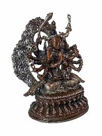 Statue Of Chundi [silver And Chocolate Oxidized], [cundi, Chandi]