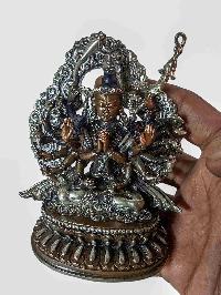 Statue Of Chundi [silver And Chocolate Oxidized], [cundi, Chandi]