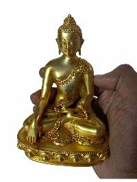 Buddhist Statue Of [shakyamuni Buddha], Full Gold Plated