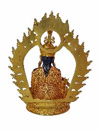 Buddhist Statue Of Padmasambhava [guru Rinpoche], Finishing [gold Plated]