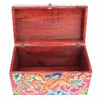 [traditional Tibetan], Ritual Jeweler And Ritual Item Box, [painted] With [dragon] Design