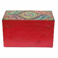 [traditional Tibetan], Ritual Jeweler And Ritual Item Box, [painted] With [dragon] Design