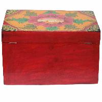 [traditional Tibetan], Ritual Jeweler And Ritual Item Box, [painted], [tiger] Design