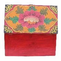 [traditional Tibetan], Ritual Jeweler And Ritual Item Box, [painted], [tiger] Design