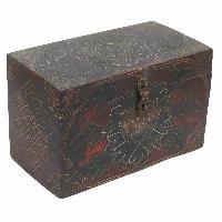 [traditional Tibetan], Ritual Jeweler And Ritual Item Box, [painted], [antique]