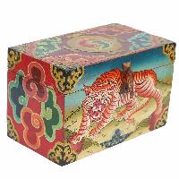 [traditional Tibetan], Ritual Jeweler And Ritual Item Box, [painted]