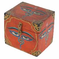 [traditional Tibetan], Ritual Jeweler And Ritual Item Box, [painted], Buddh Eye