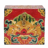 [traditional Tibetan], Ritual Jeweler And Ritual Item Box, [painted], Endless Knot