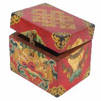 [traditional Tibetan], Ritual Jeweler And Ritual Item Box, [painted], Endless Knot