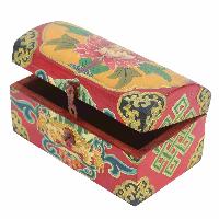 [traditional Tibetan], Ritual Jeweler And Ritual Item Box, [painted] With Flower Design