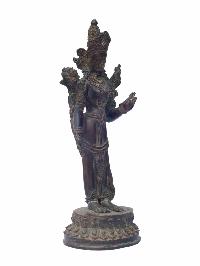 Buddhist Handmade Statue Of Standing Green Tara, [oxidized, Antique Finishing], High Quality