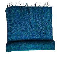 Yak Wool Blanket, Nepali Acrylic Hand Loom Blanket, [blue Color], [large Size]