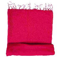 Yak Wool Blanket, Nepali Acrylic Hand Loom Blanket, [red Color], [large Size]
