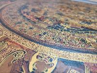 Buddhist Handmade Thangka Of Buddha Mandala Thangka, [oiled Thangka