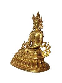 Tibetan Buddhist Statue Of Aparimita, [full Gold Plated], Amitayus, Chepame