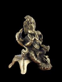 Buddhist Handmade Statue Of Ganesh, [bronze Finishing]