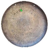 Tibetan [handmade] Gong With [shiva] Design Shiva Head, Wind Gong, Flat Gong